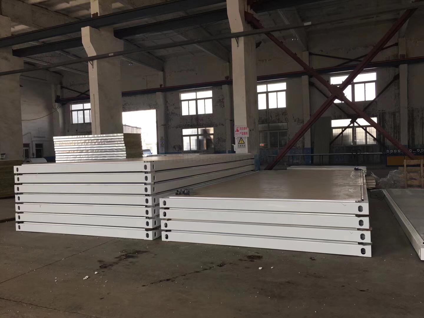 specification of sandwich panel flat pack container house homes frame