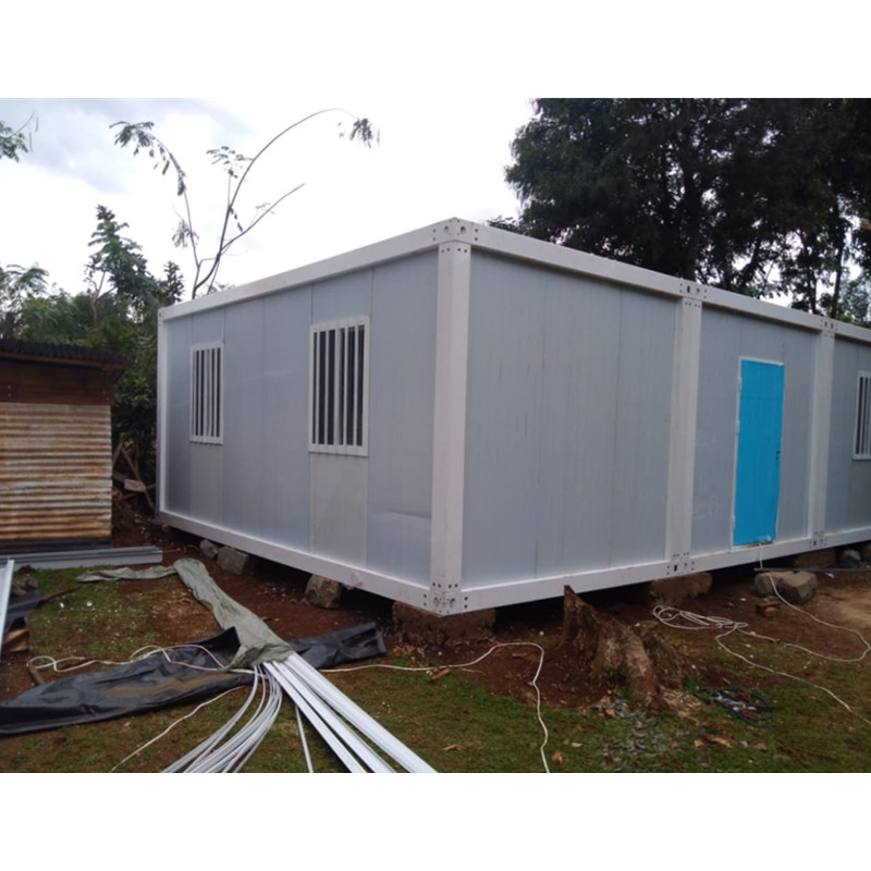 Kenya container house project two bedrooms stackable prefab shipping container homes