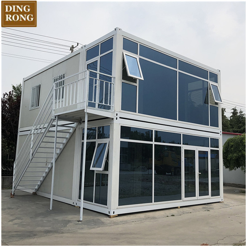 manufactured mobile modern insulated pre fabricated 2 storey modular container house