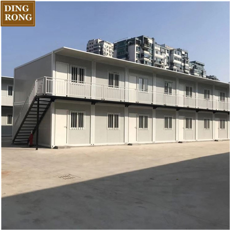 Double-layer modular manufactured prefab casas contener container staff dormitory for sale