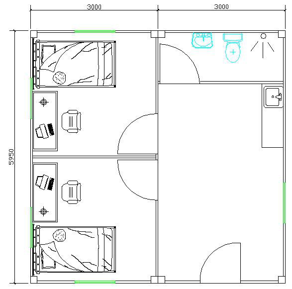 ready made pre fab garden house cabin