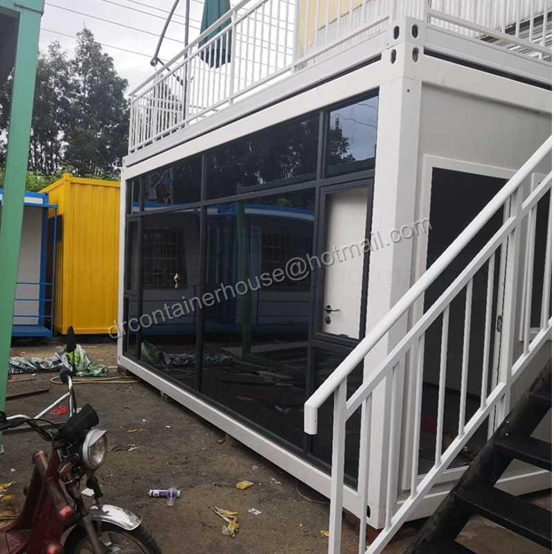 low cost prefabricated container van house coffee bar for sale philippines
