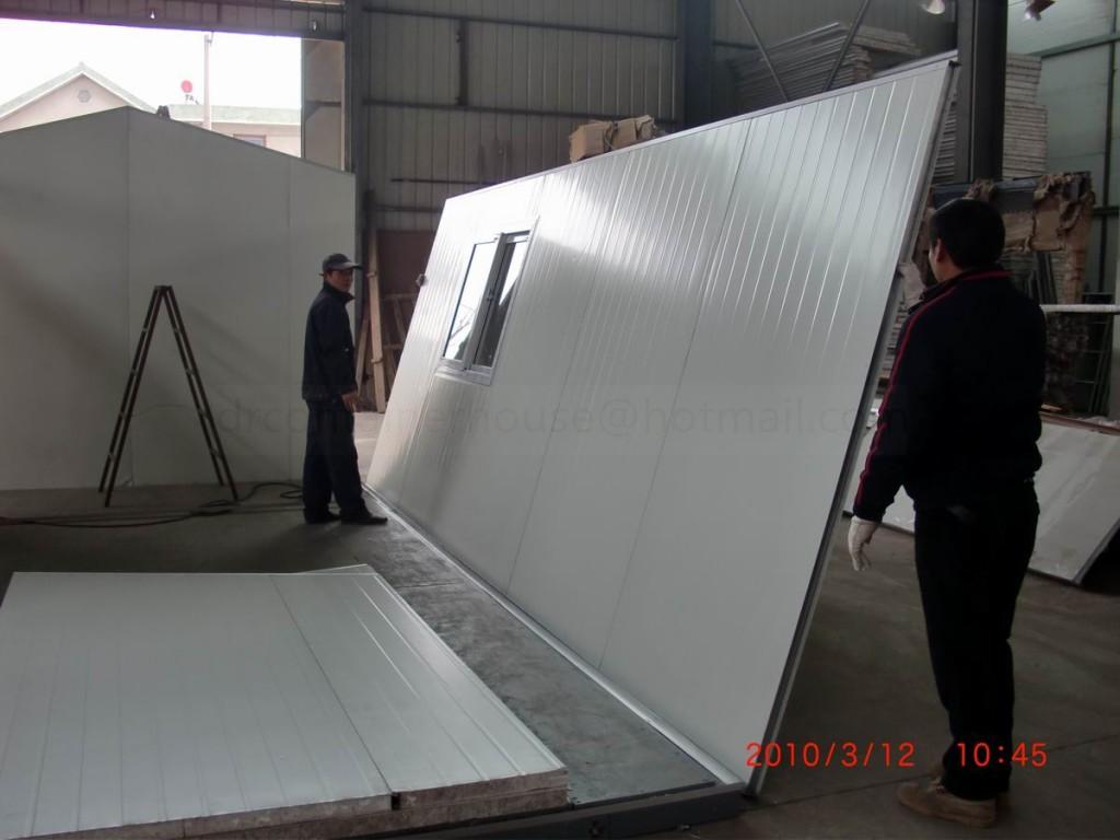 prefabricated folding foldable mobile portable house manufacture