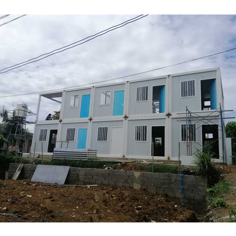 prefab prefabricated 2 story duplex container home philippines