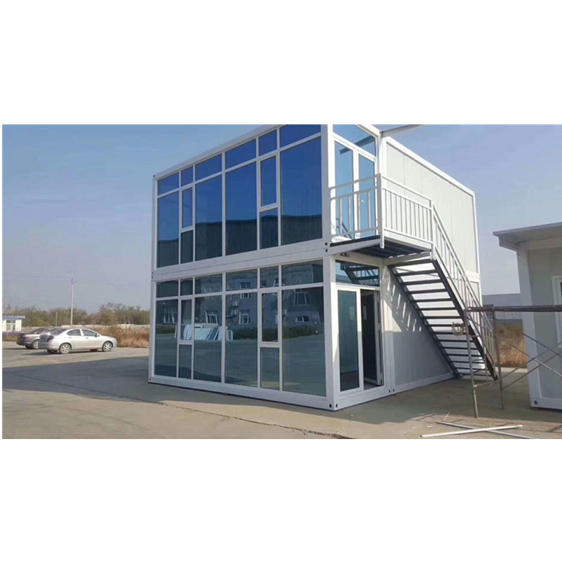 two storey prefab house container house mobile flat pack living container houses for sale