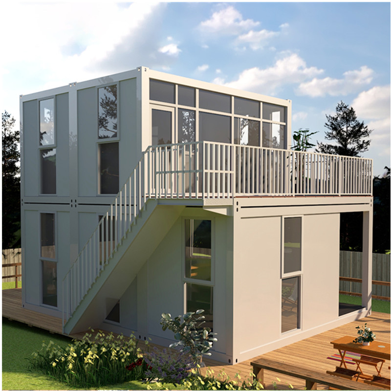 mobile home cabin China prefabricated low cost real estate puerto rico modern pre fab container office for sale