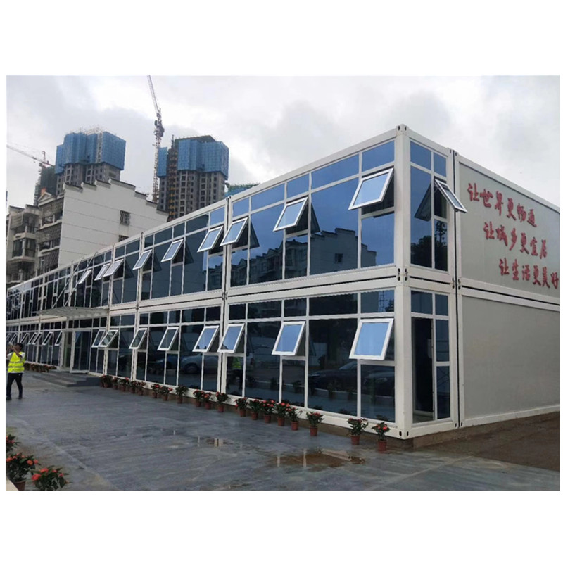 Prefabricated Low cost container office steel frame Prebuilt shipping prefab home design