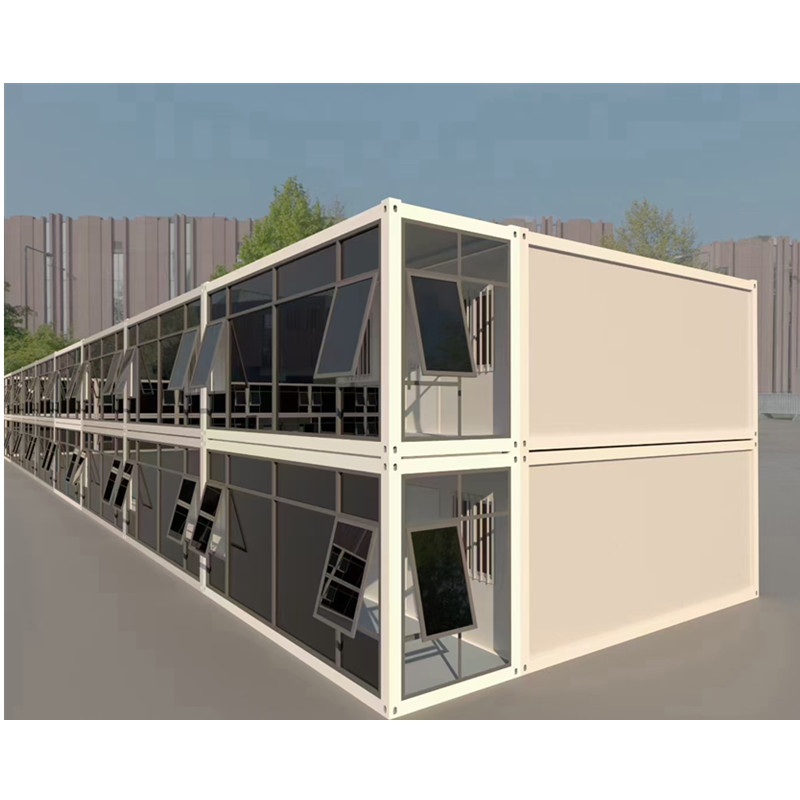 Tiny Mobile container house Portable Low cost 20 foot bungalow Flatpack steel structure european office 