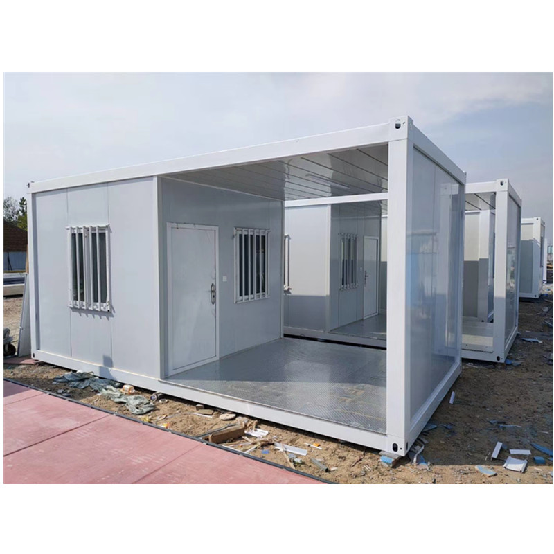 20ft fold steel container house flat pack prefab bolt shipping frame home for sale