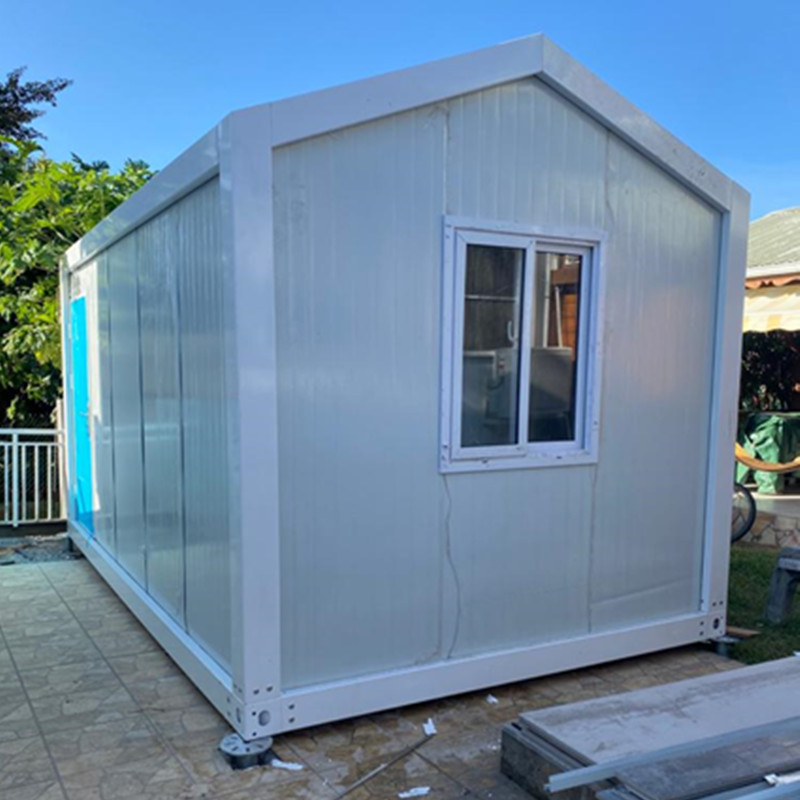 Guadeloupe prefab modular portable flat pack container homes project shipping container employee housing unit