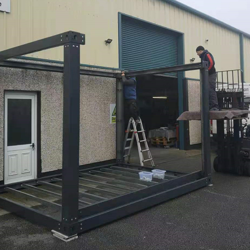 ireland project prefab 20ft detachable shipping container frame 