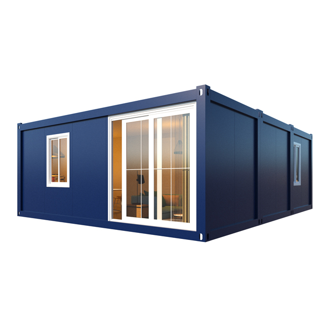 prefab 20ft 2 bedroom modular ready made container house 