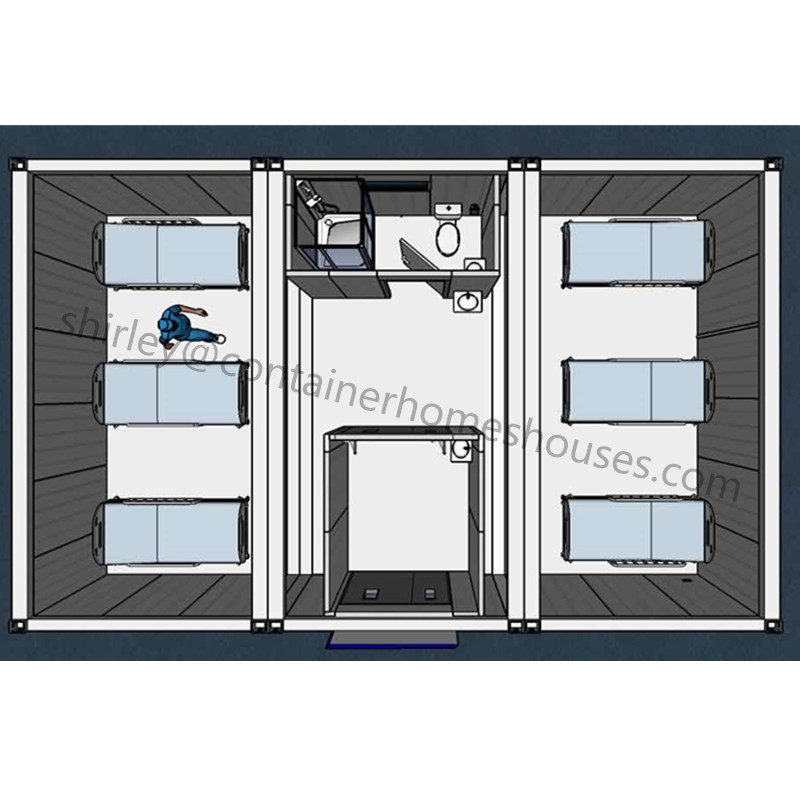 prefab manufactured modular fully finished container hospital