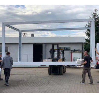 poland customer comment for dingrong flat pack container frame