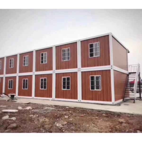 2 floors steel structure prefab manufactured kit container house homes for sale