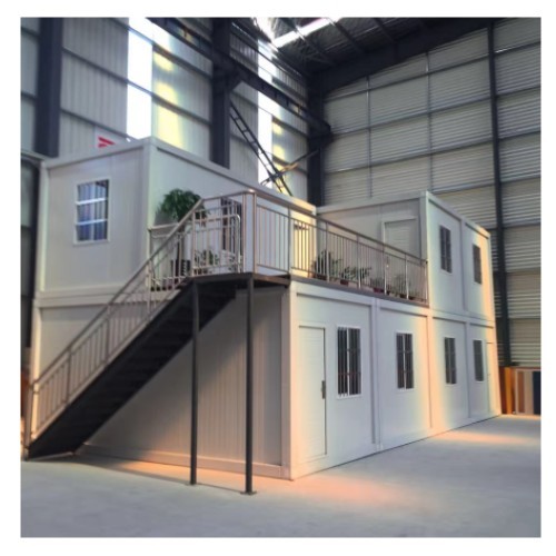 2 floors manufactured kit modular mobile modern shipping container house homes office