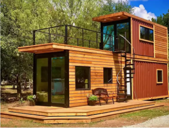 2 floors customizable pre fabricated kit modular shipping container house homes.