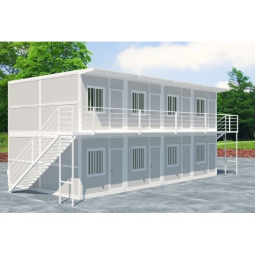 outdoors 2 story prefab manufactured shipping container house home
