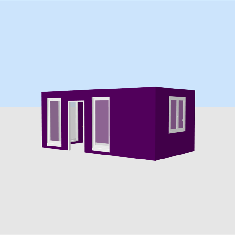prefab 20ft with bathroom modular fully finished shipping container house