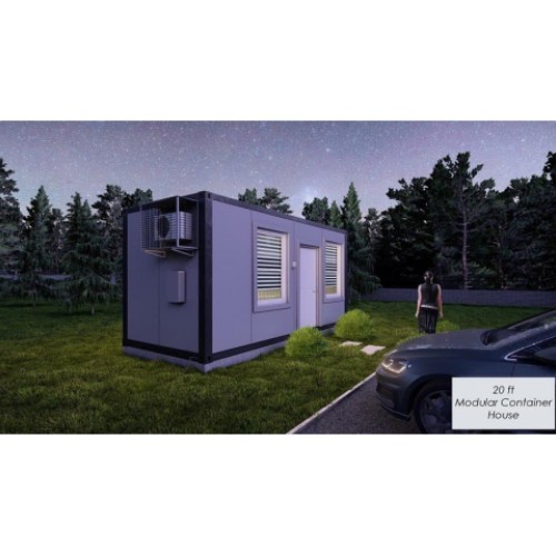 prefab portable habitable 20ft 2 bedroom modular container house