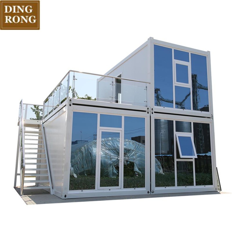  manufactured modular custom Outdoor insulation two-story container house for sale