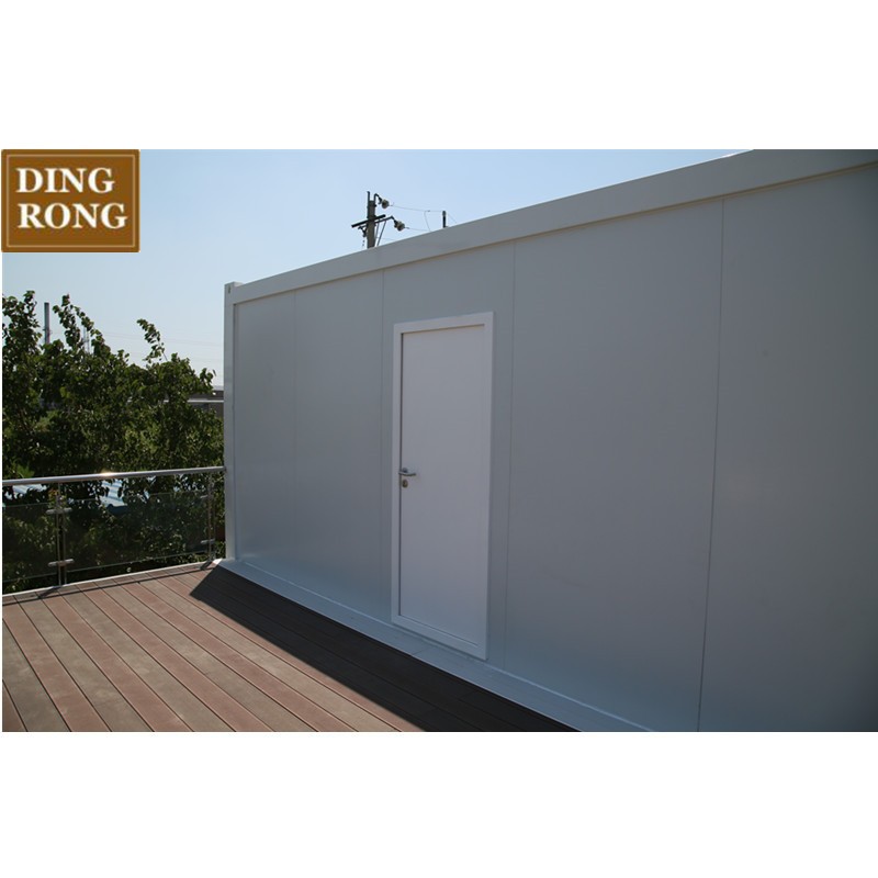 Outdoor two-story modular pre fabricated portable integrated shipping container house for sale