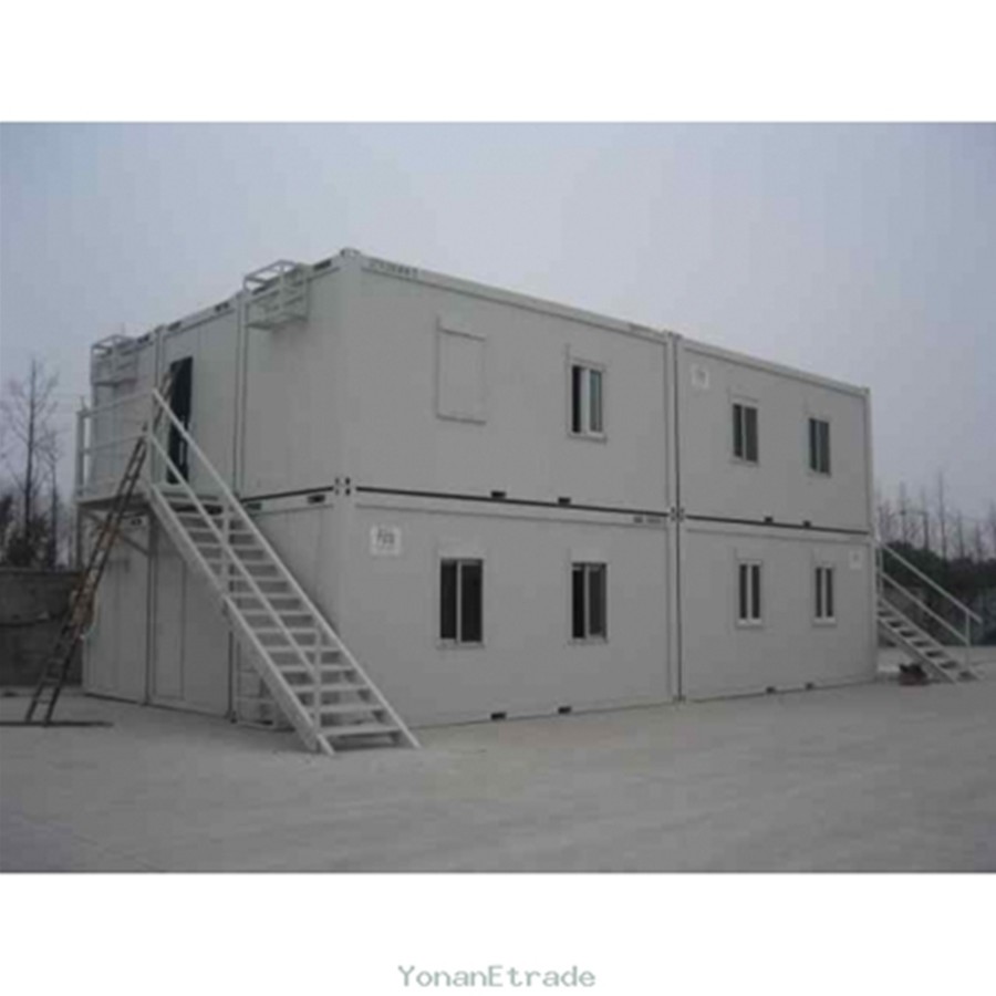 Double-layer prefab modular collapsible movable insulting customizable container dormitory house