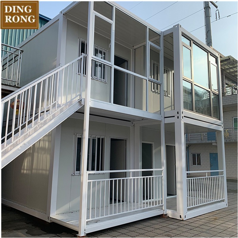 Outdoor two-story casas modular manufactured mobile prefab portable contener container house homes for sale