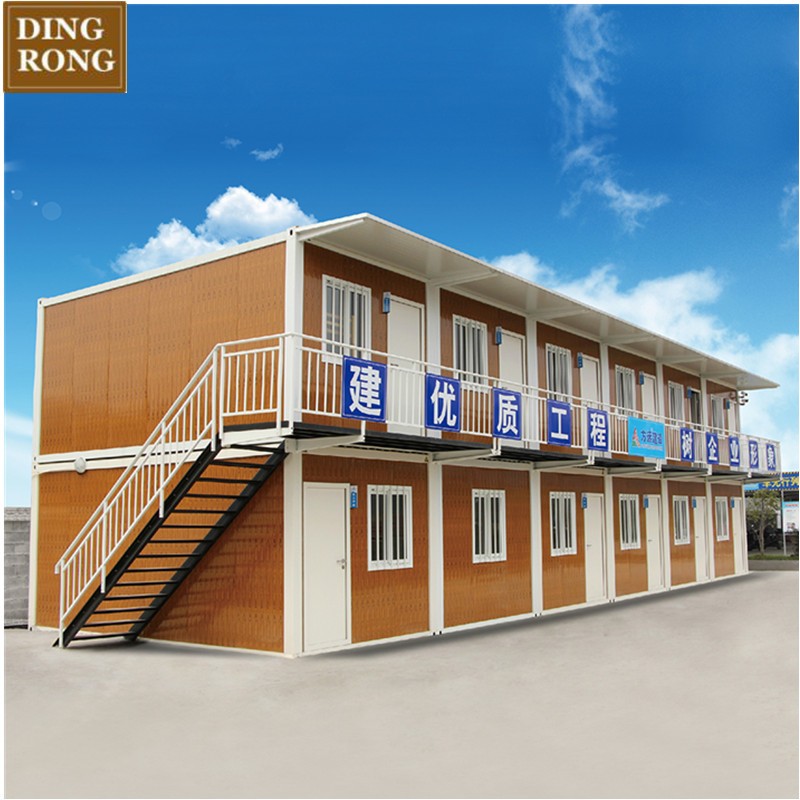 Two storey manufactured modular portable casas contener container houses homes dormitory for sale
