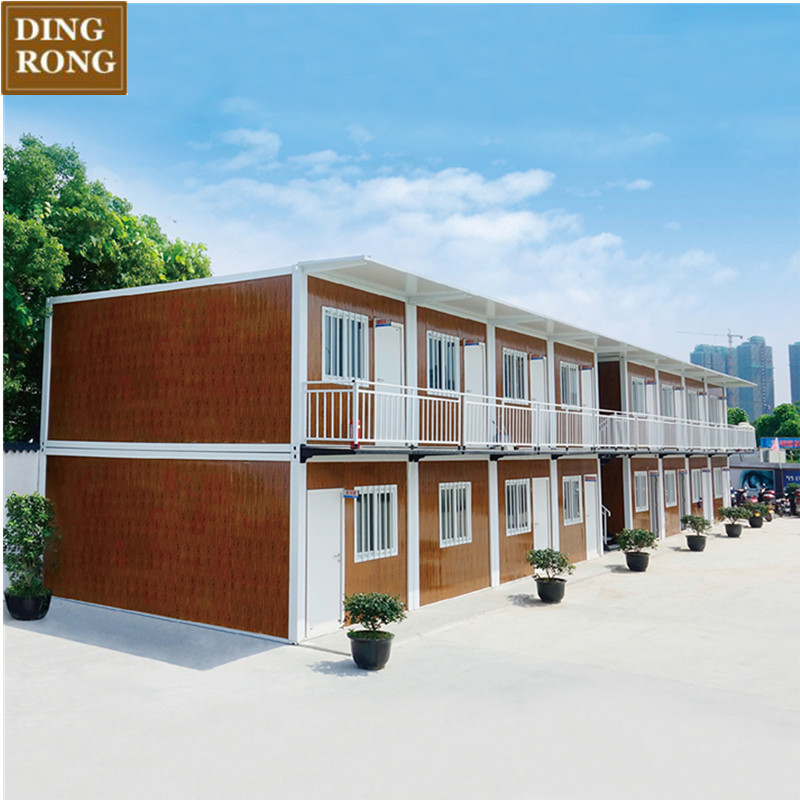 Two storey manufactured modular portable casas contener container houses homes dormitory for sale