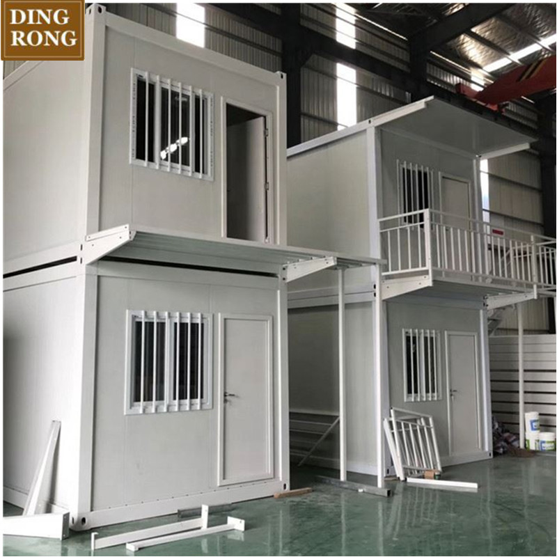 Two storey integrated insulated modular portable prefab casas contener container house for sale