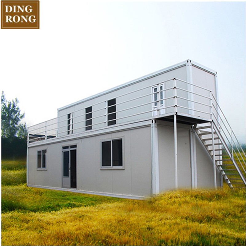 Insulated double layer modular manufactured portable prefab assembled casas contener container house for sale