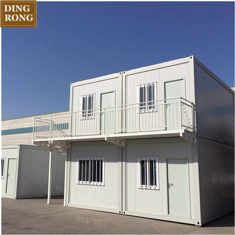Insulated double layer modular manufactured portable prefab assembled casas contener container house for sale