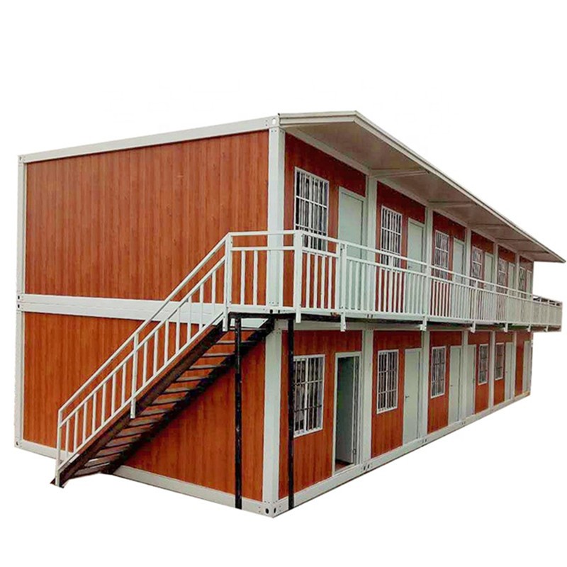 Double-layer modular manufactured prefab casas contener container staff dormitory for sale