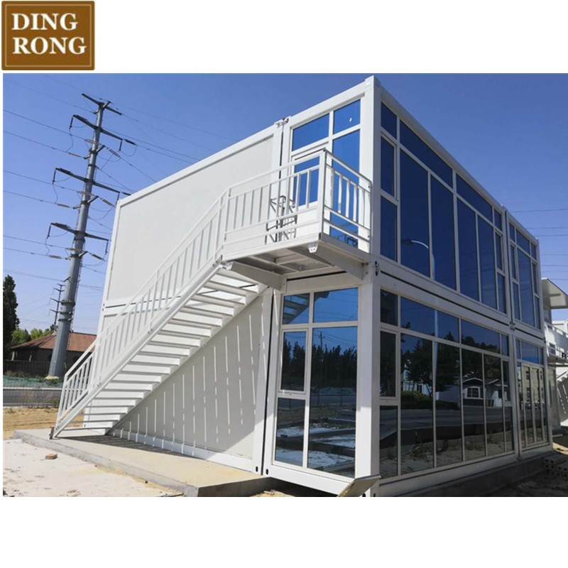 Two-story customizable modular manufactured casas contener portable shipping container house homes for sale