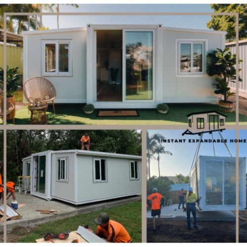 2 bedrooms prefab casas contener manufactured expandable container houses for sale
