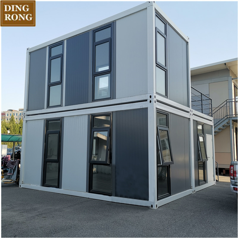 Customizable two-story prefab portable contener casas shipping 20ft container house homes