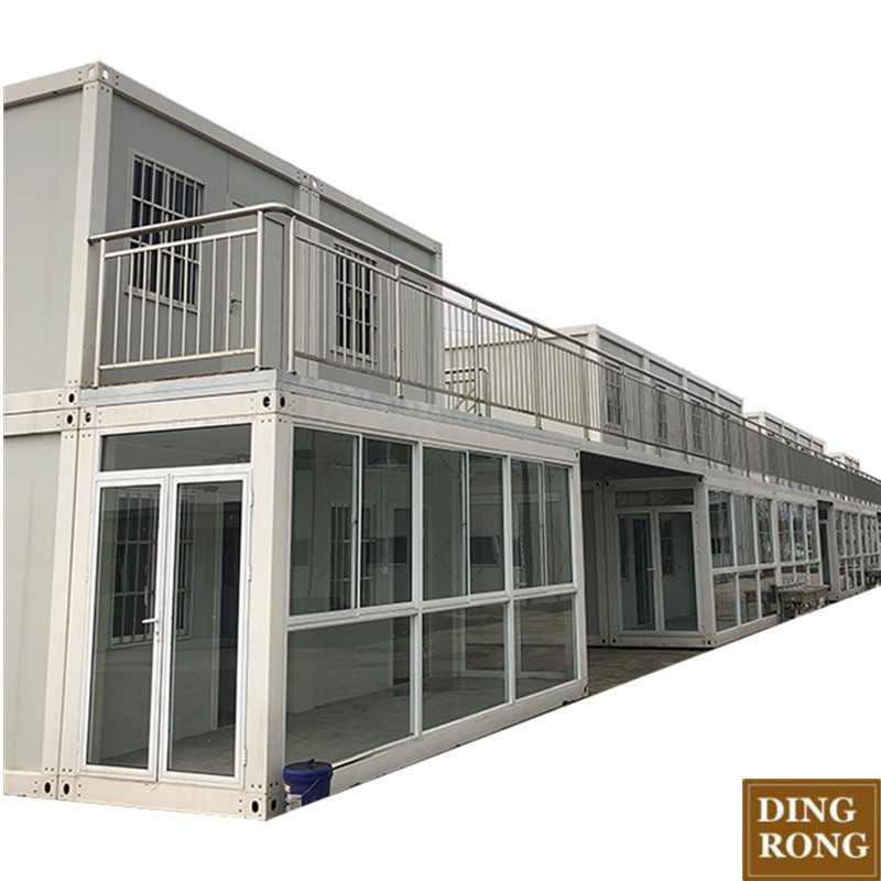 shipping double layer stackable casas modular mobile manufactured container house homes for sale