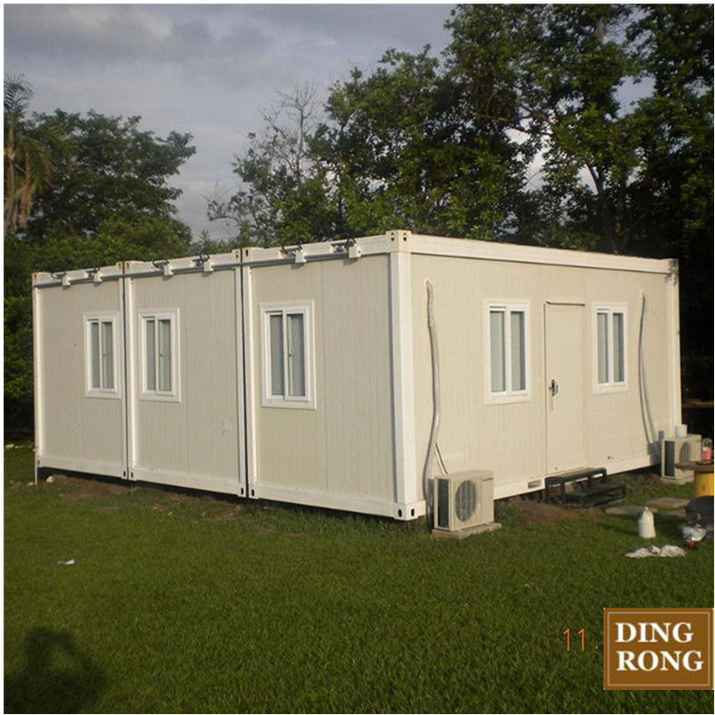 prefab 20ft 2 bedroom modular flat roof manufactured casas contener container house homes for sale