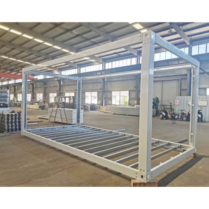 pefab detachable 20ft container frame structure installation