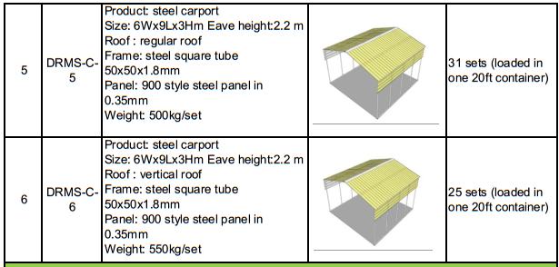 folding foldable steel frame carport garage parts