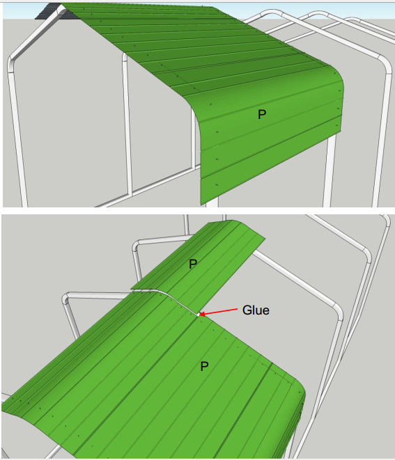 folding foldable steel frame carport garage parts
