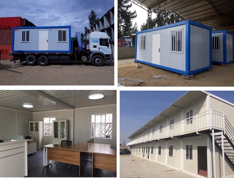 20ft prefab flat pack mobile modular iso shipping container frames