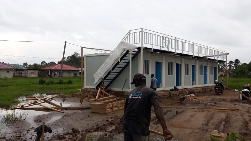 duplex prefab modular container houses homes in suriname